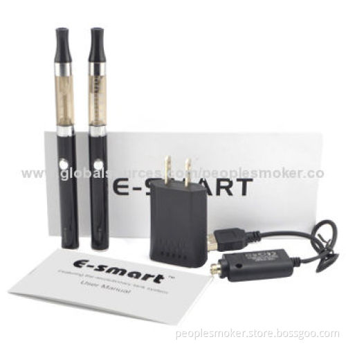 E-cigarette with 2 x Cartomizers/2 x Batteries/1 x USB Charger/1 x Wall Charger/Zipper Gift BoxNew